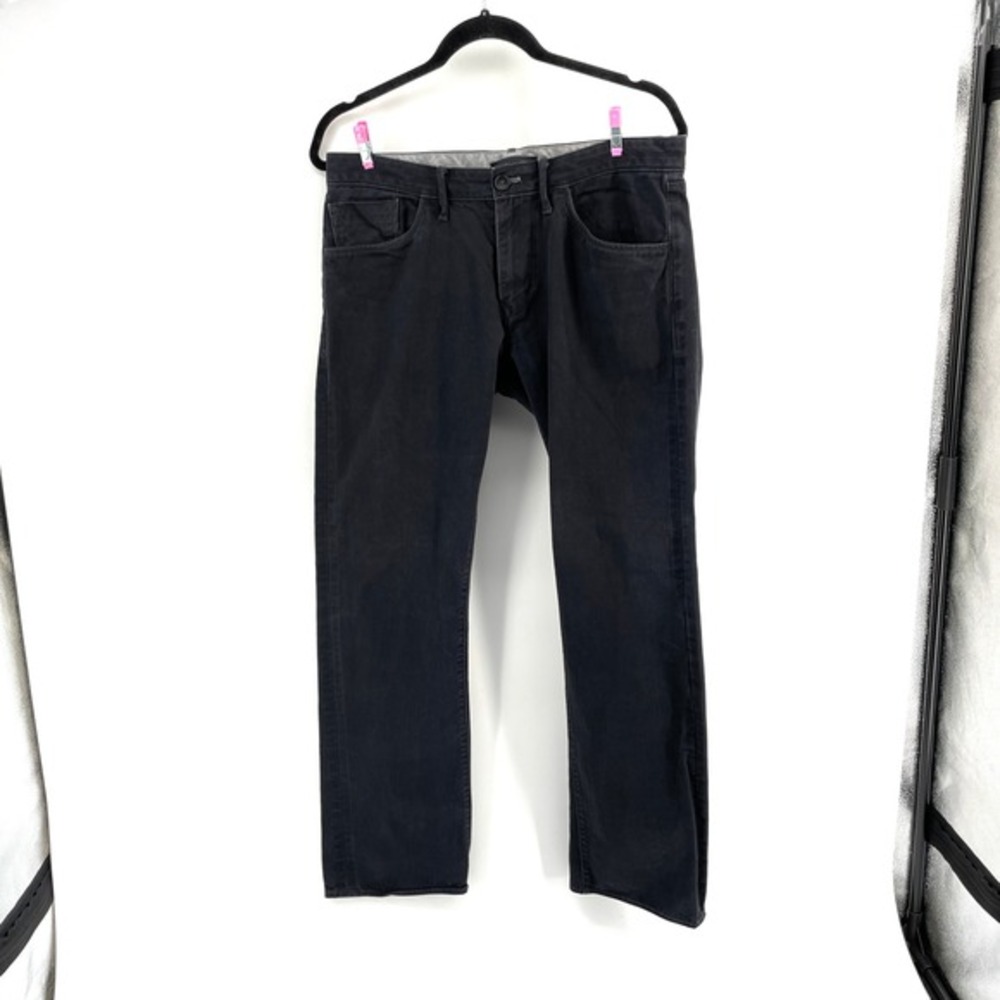 Banana Republic‎ Chino Pants Mens 32x32 Charcoal Gray Cotton Straight Fit Casual